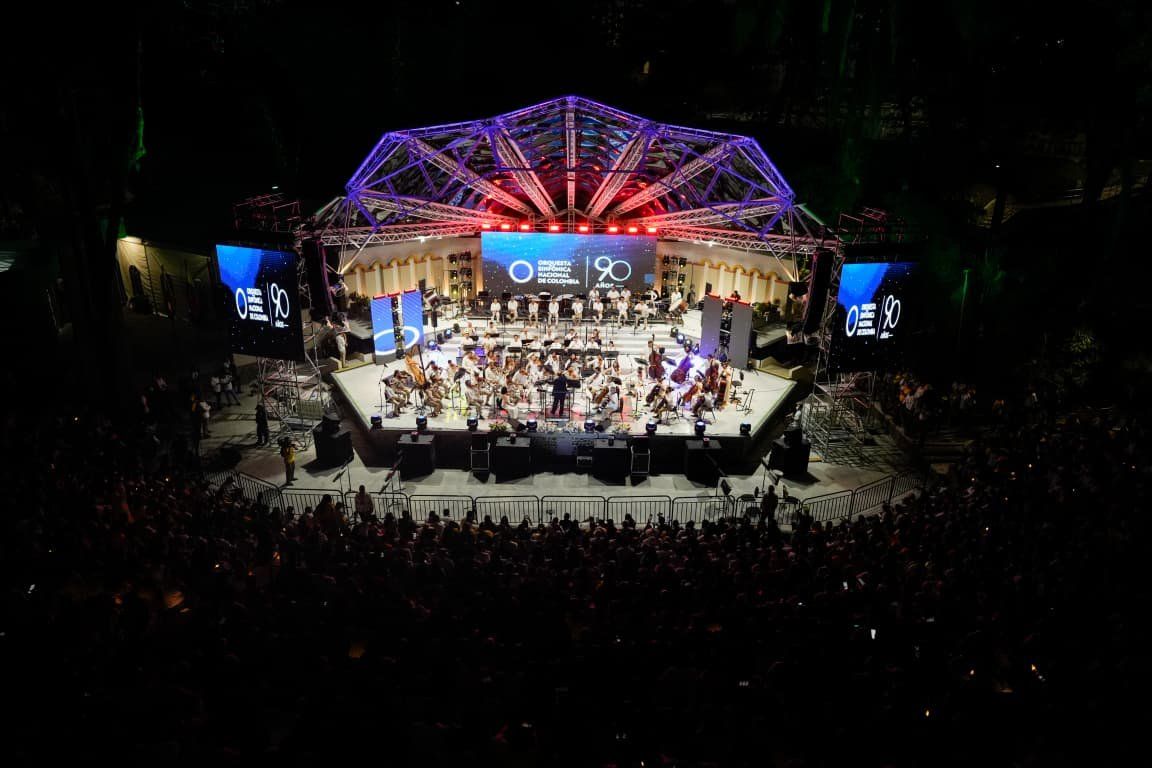 Concierto de la Orquesta Sinfónica Nacional en la Concha Acústica Garzón y Collazos de Ibagué