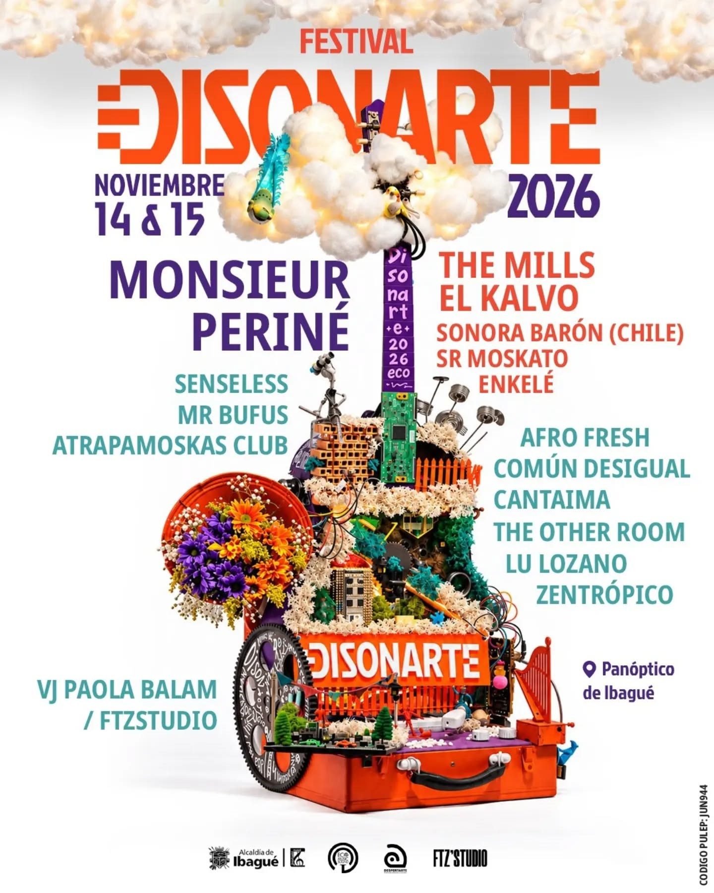 Flyer oficial de Disonarte 2026